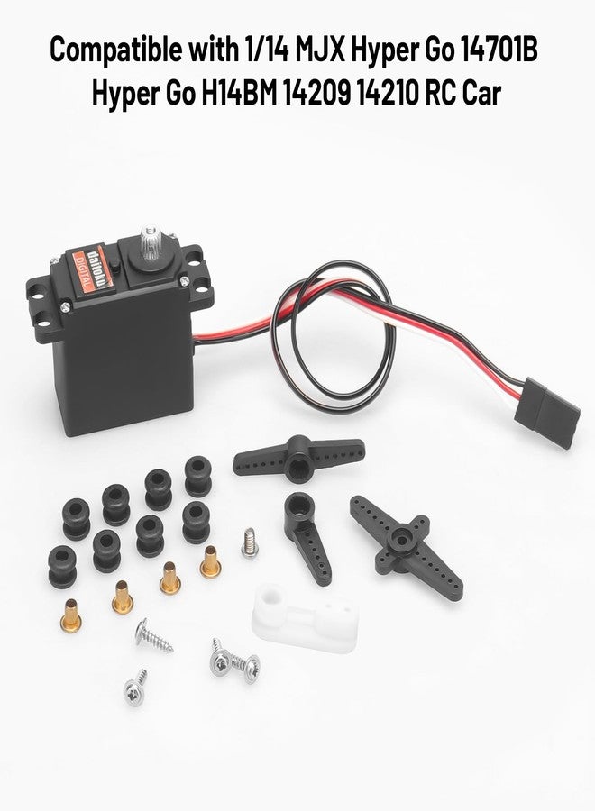 daitoku Upgrade Metal Servo for MJX Hyper Go Servo 14701B H14BM 14209 14210 1/14 RC Car - Image 5